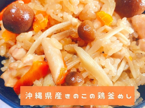 炊飯器で簡単！きのこたっぷり鶏釜めし